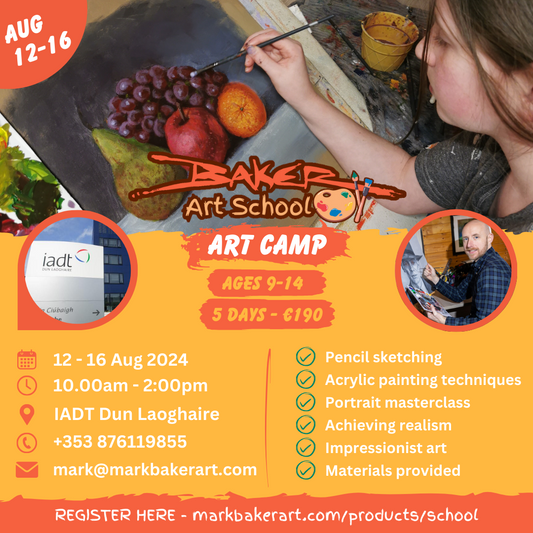 Baker Art School - Art Camp - 12th-16th August - IADT Dun Laoghaire (Ages 9-14)