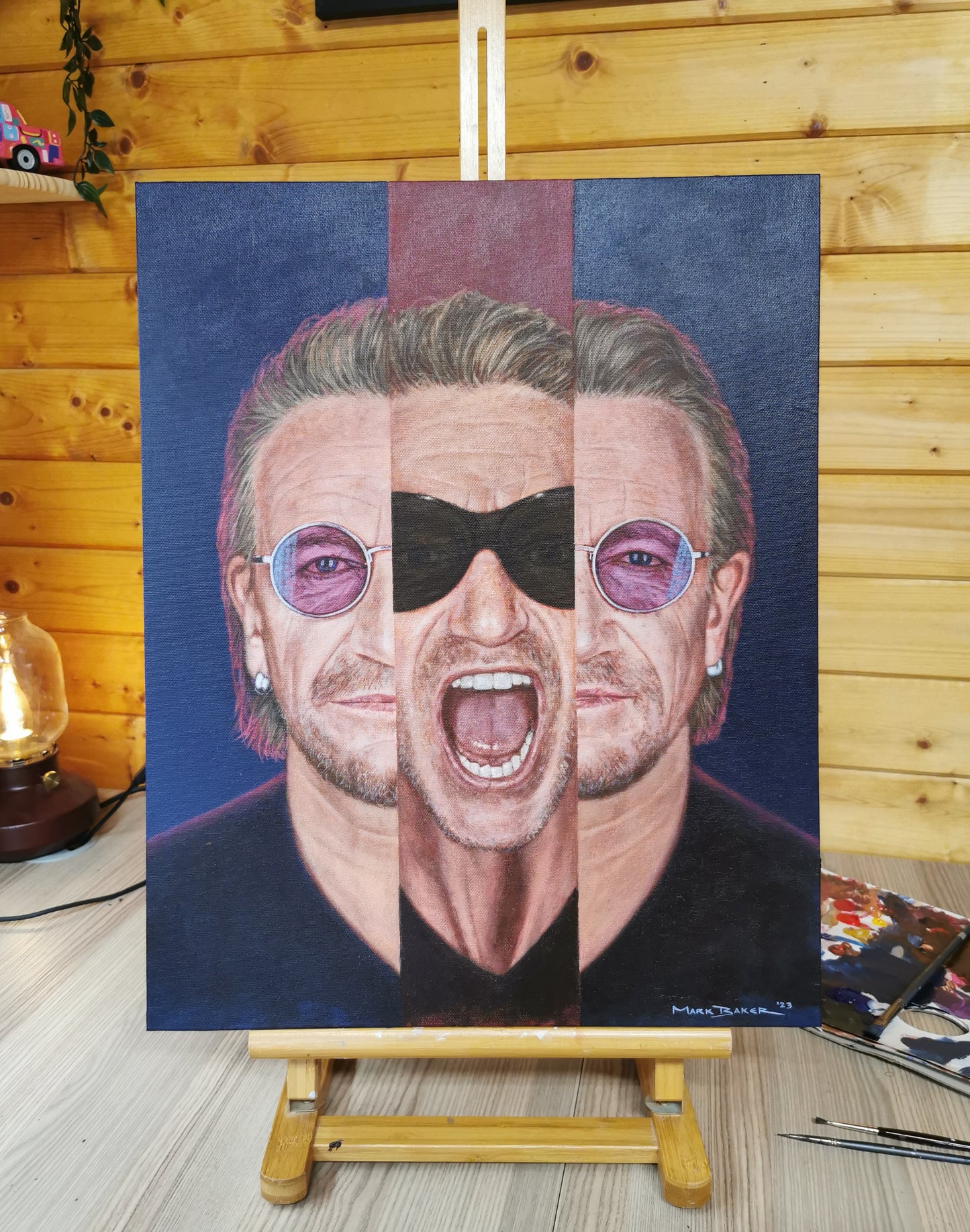 Bono In III - U2:UV painting