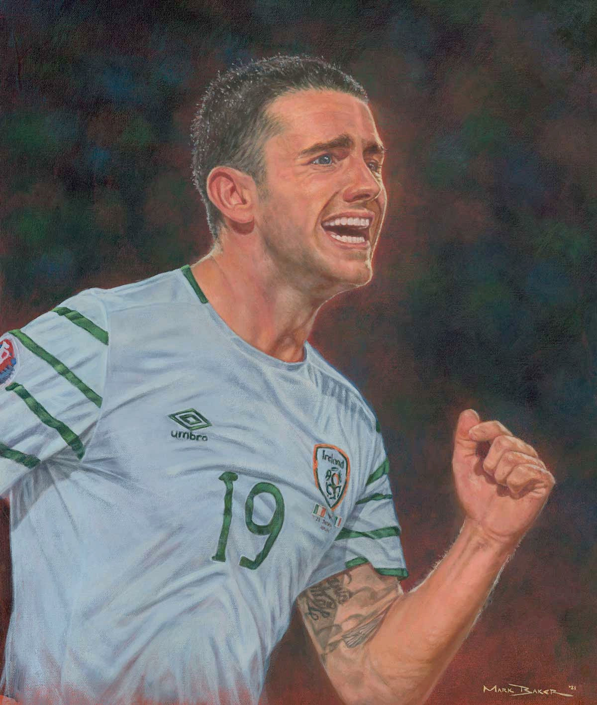 Robbie Brady painting