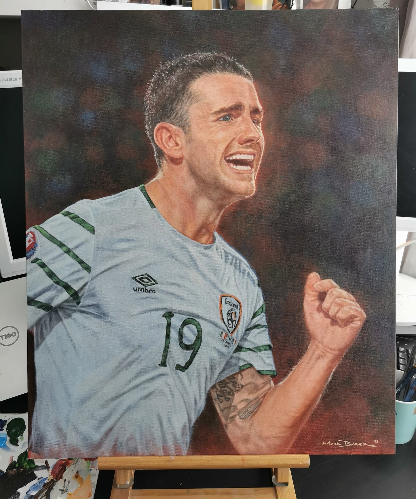 Robbie Brady painting