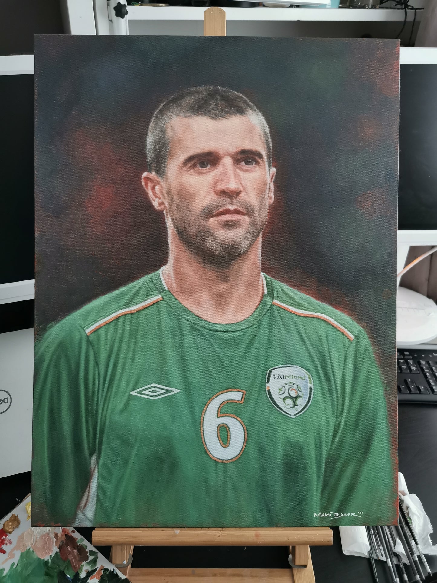 Roy Keane painting - SOLD