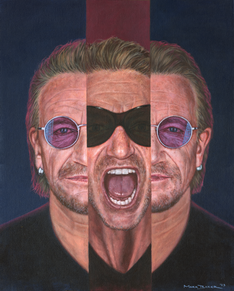 Bono In III - U2:UV painting