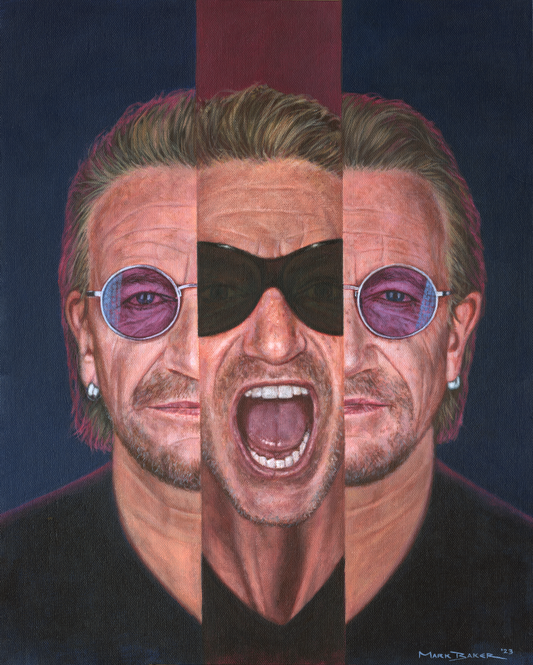 Bono in III - U2:UV – canvas print