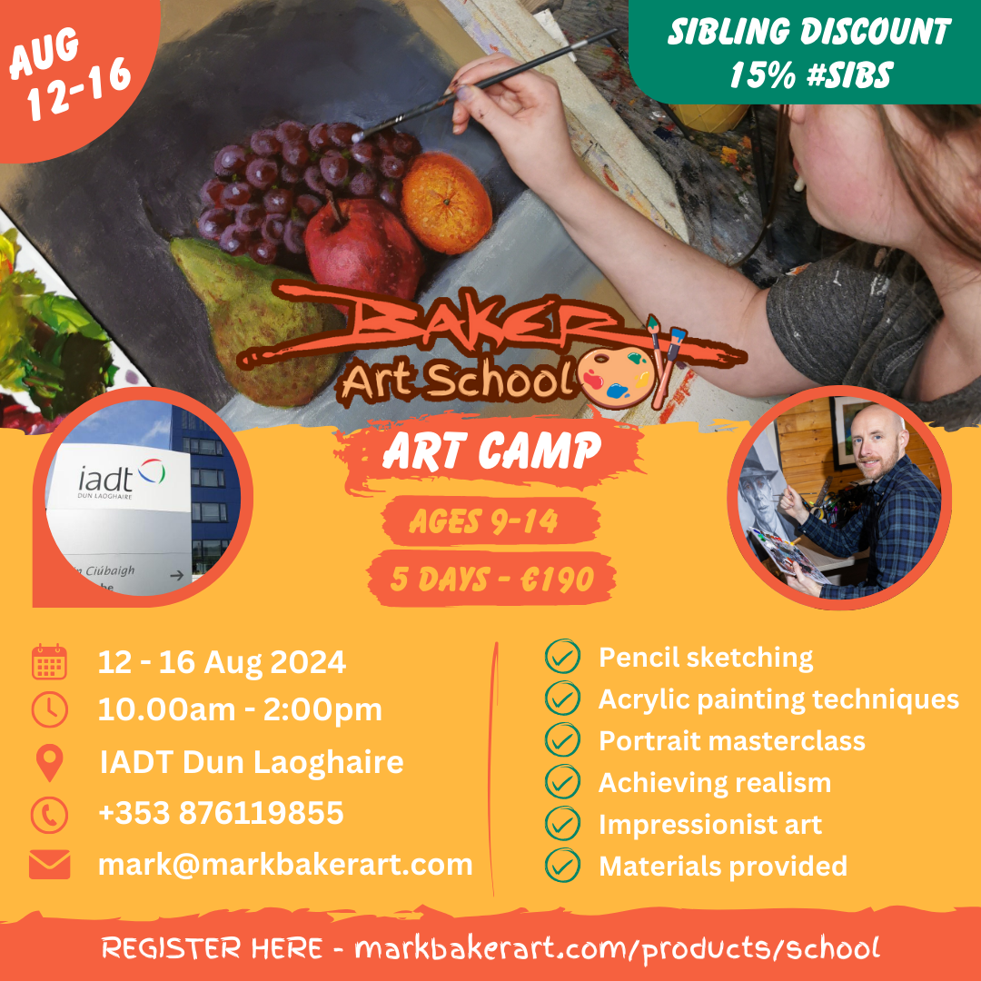 Baker Art School - Art Camp - 12th-16th August - IADT Dun Laoghaire (A ...