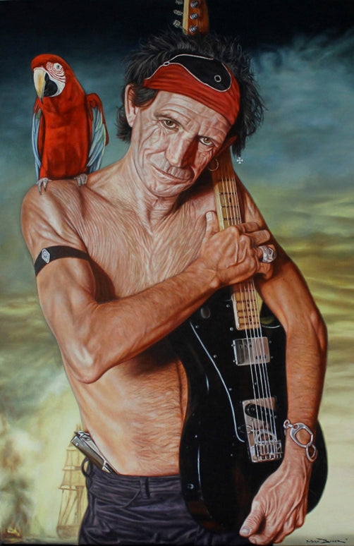 'Kaptain Keef' Keith Richards painting