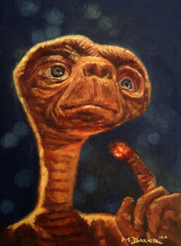 E.T. the Extra-Terrestrial painting