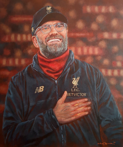 Jurgen Klopp Liverpool FC original painting - SOLD