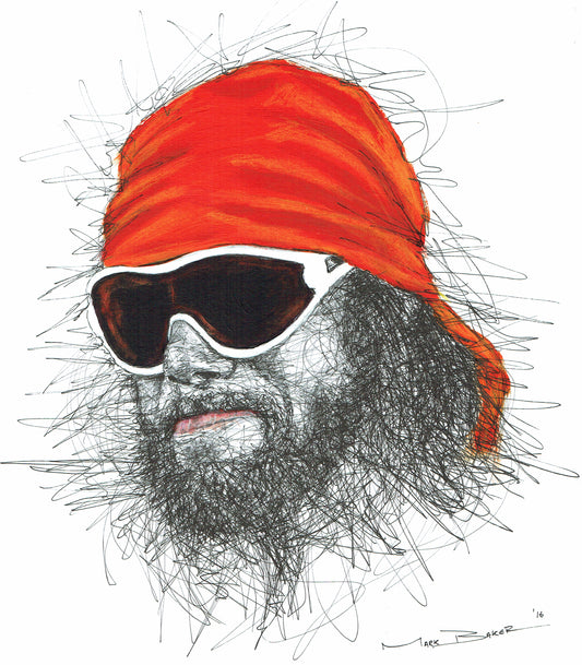 Macho Man Randy Savage scribble – print