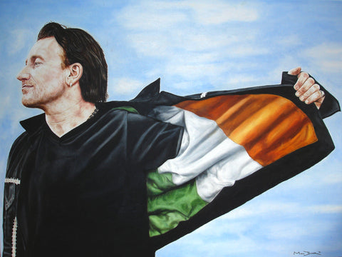 Bono Ireland Flag  – canvas print