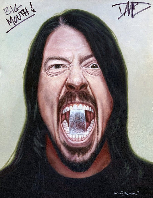 Dave Grohl 'Big Mouth' – canvas print