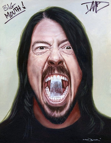 Dave Grohl 'Big Mouth' – canvas print