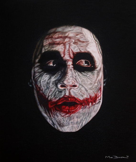 The Joker In Black – canvas print